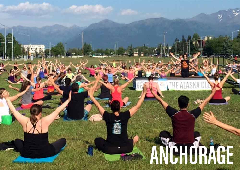 Yoga in the park anchorage